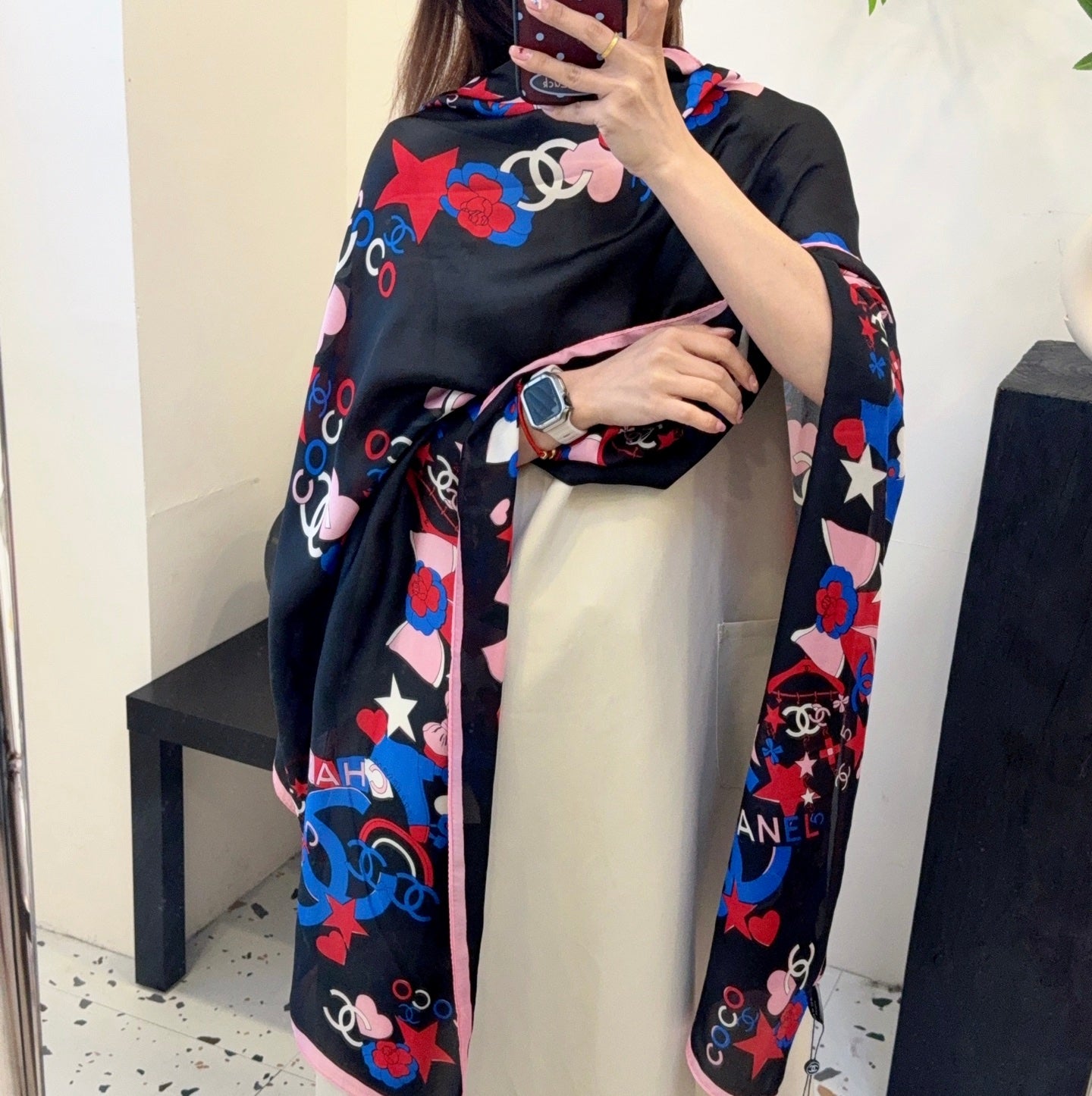 135ZC200W  Popular Silk Scarve