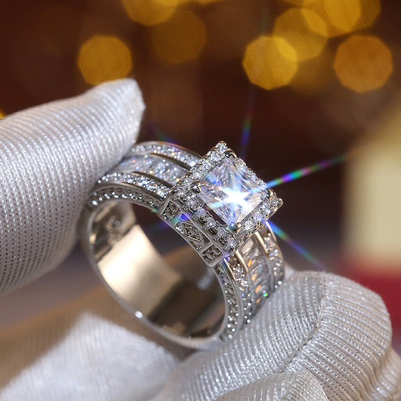 P5QA27J  Popular Moissanite Jewelry Wedding Diamond Ring