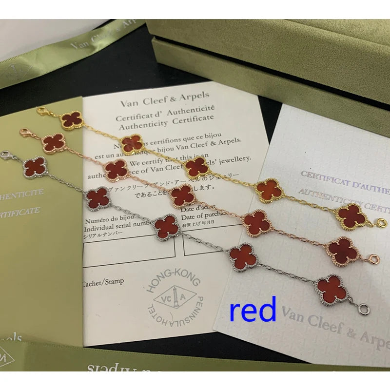5XVA180K  Popular bracelets 5 flowers normal size1.5cm flower