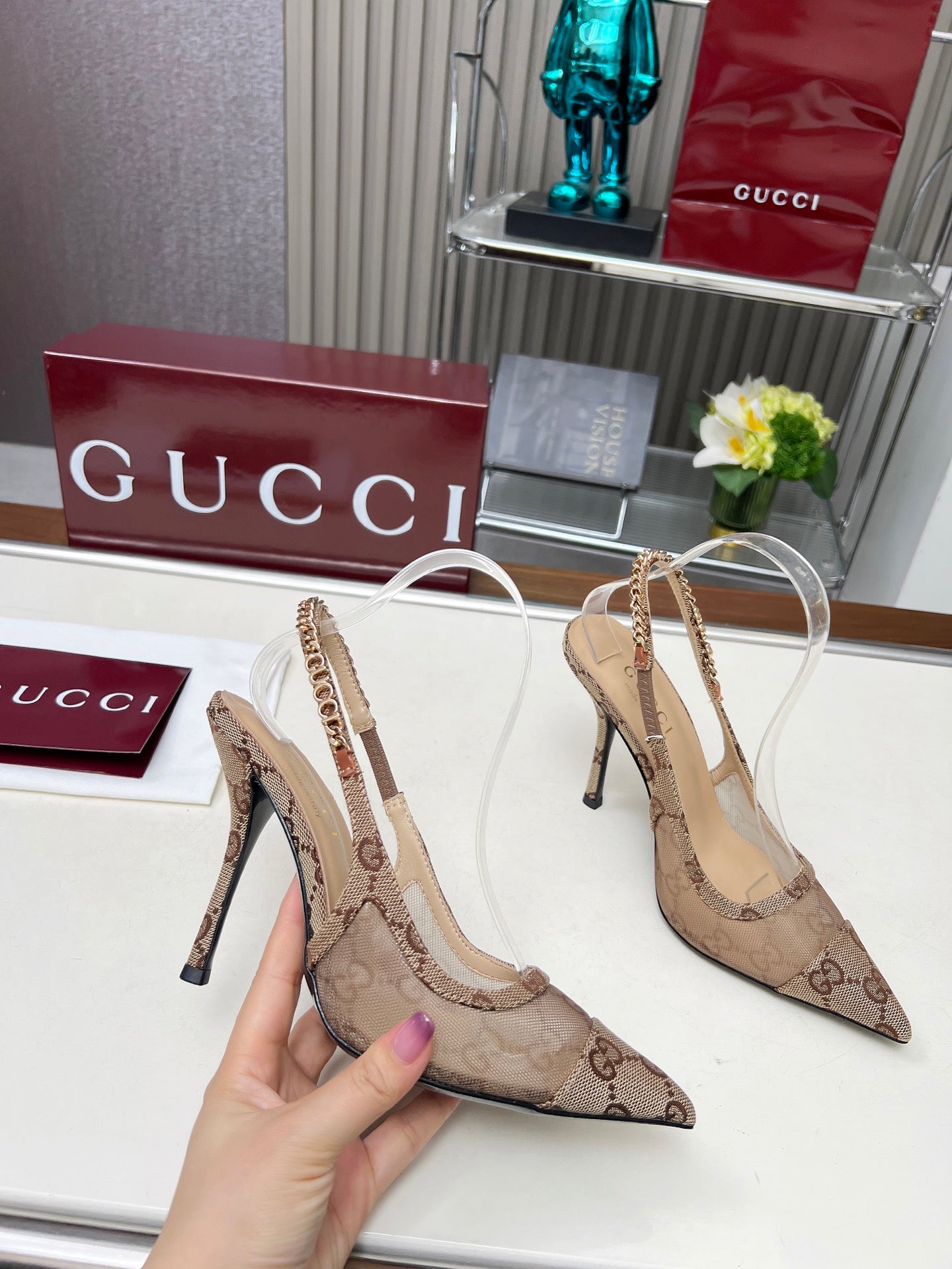285ZB61Z  Popular leather  High heels