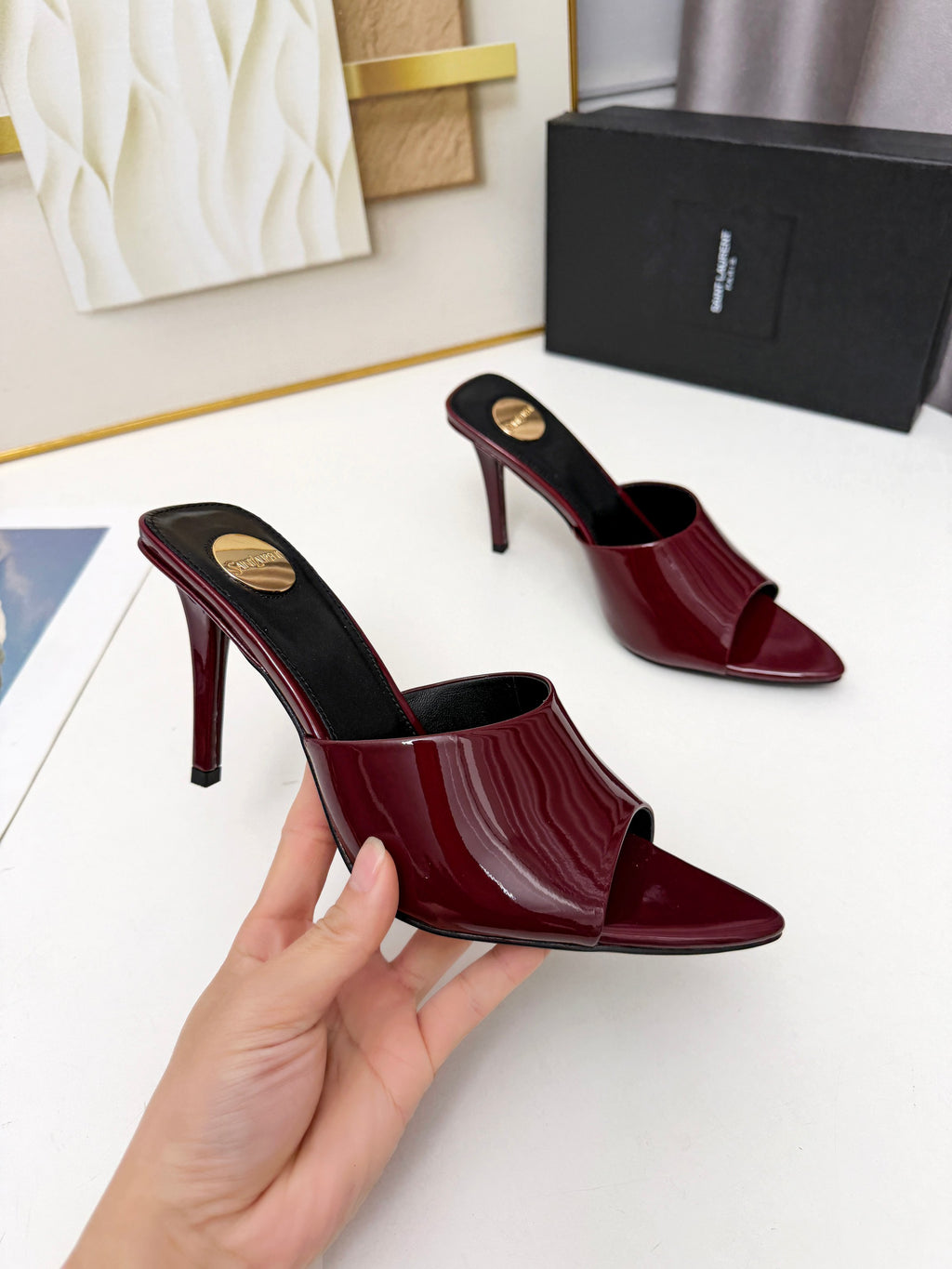 236PSL6Z Popular high-quality leather Shoes(heel-height 9cm)