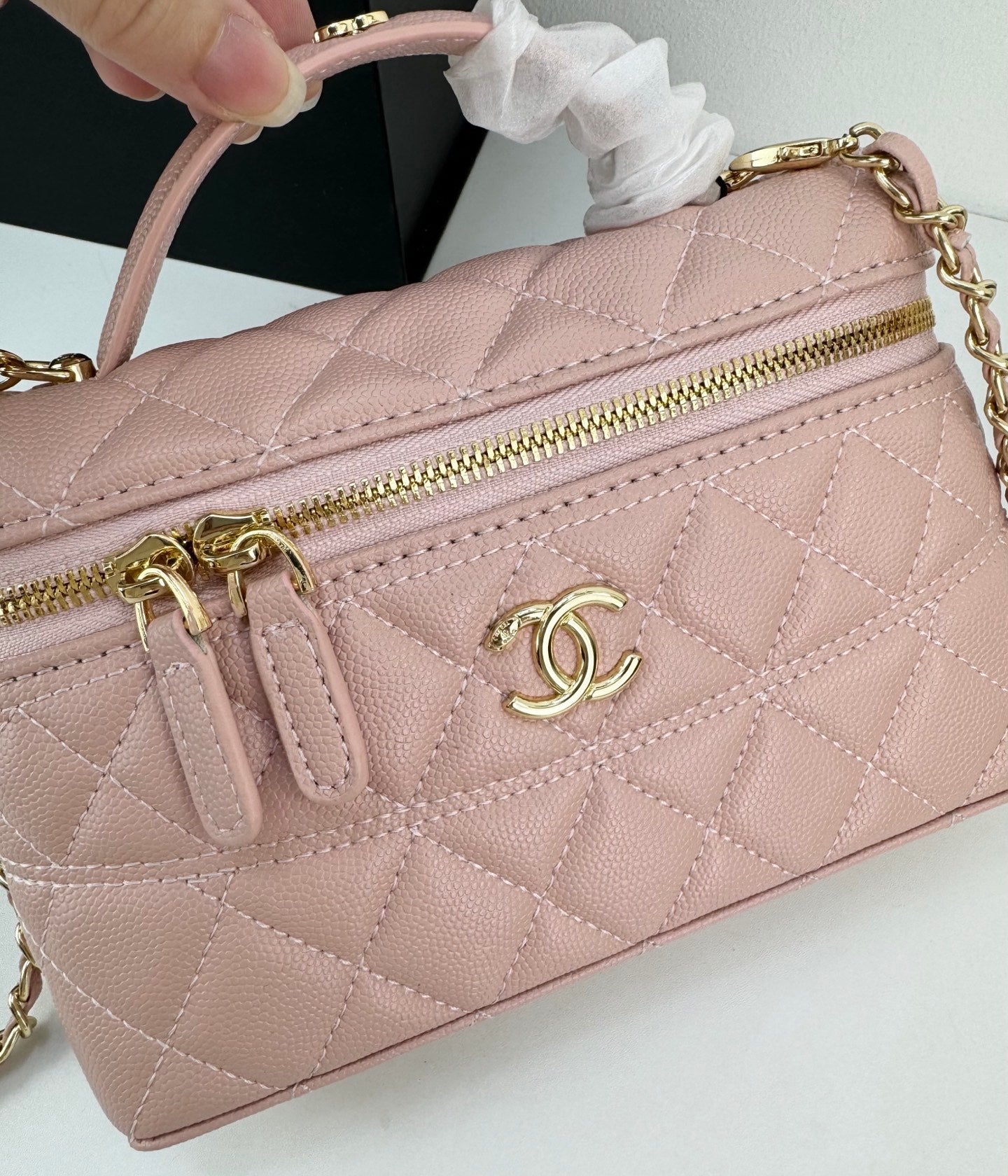 155QC3B Popular   leather caviar bag