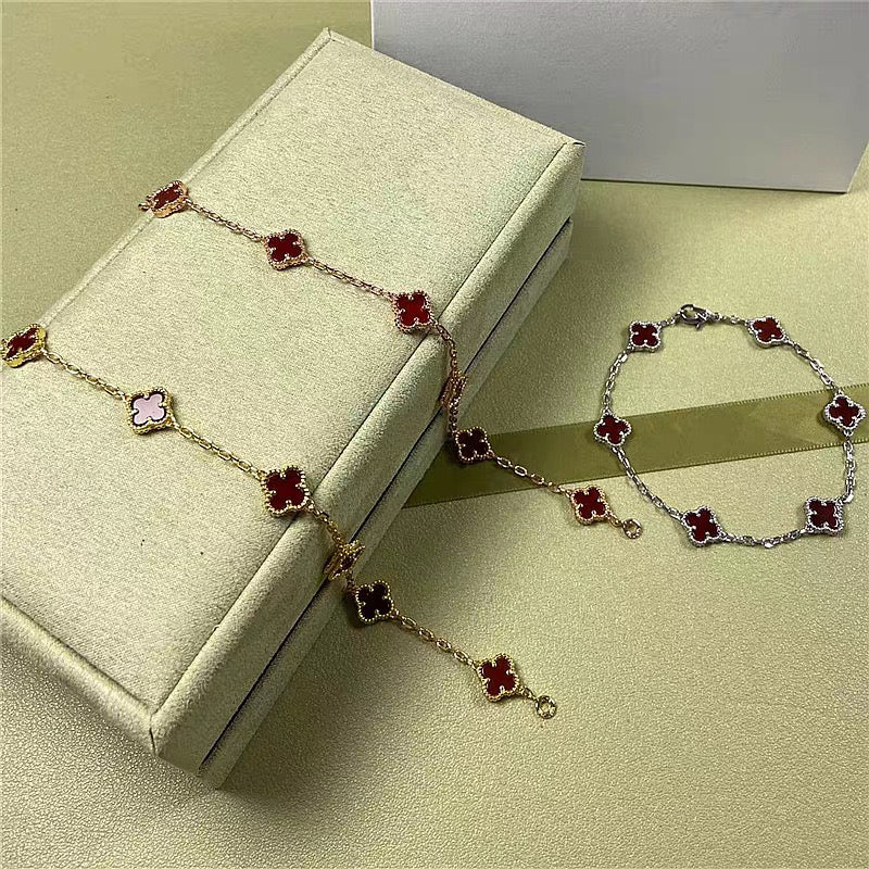 5XVA183K  Popular bracelets 6 flowers mini size 0.9cm flower