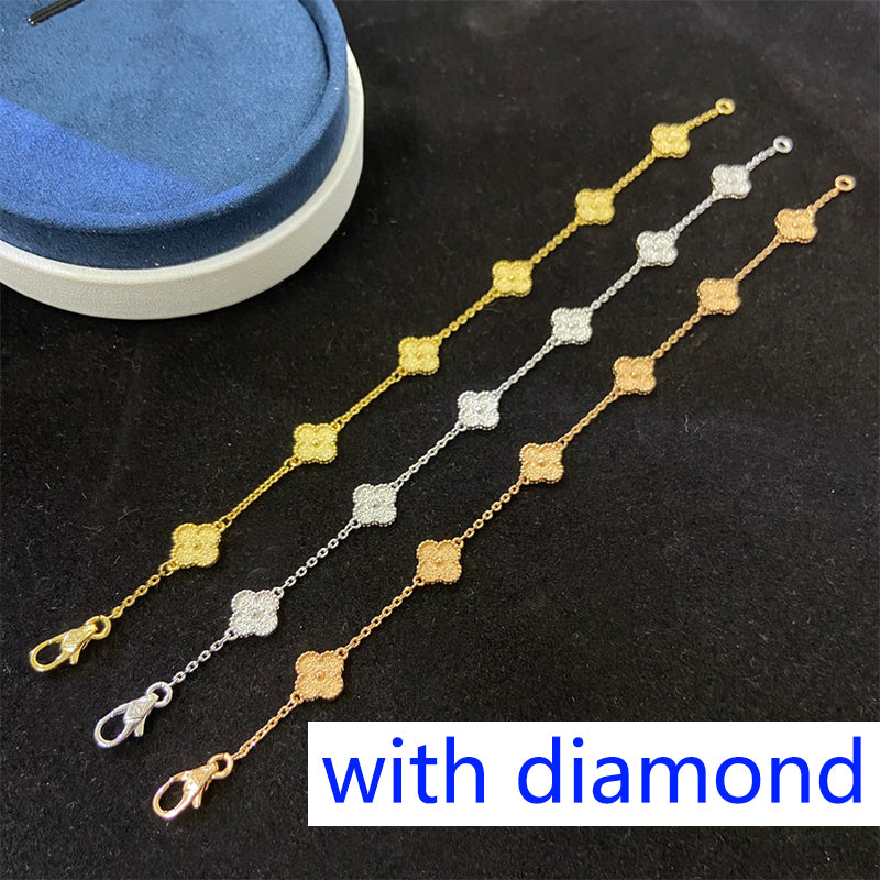 5XVA183K  Popular bracelets 6 flowers mini size 0.9cm flower