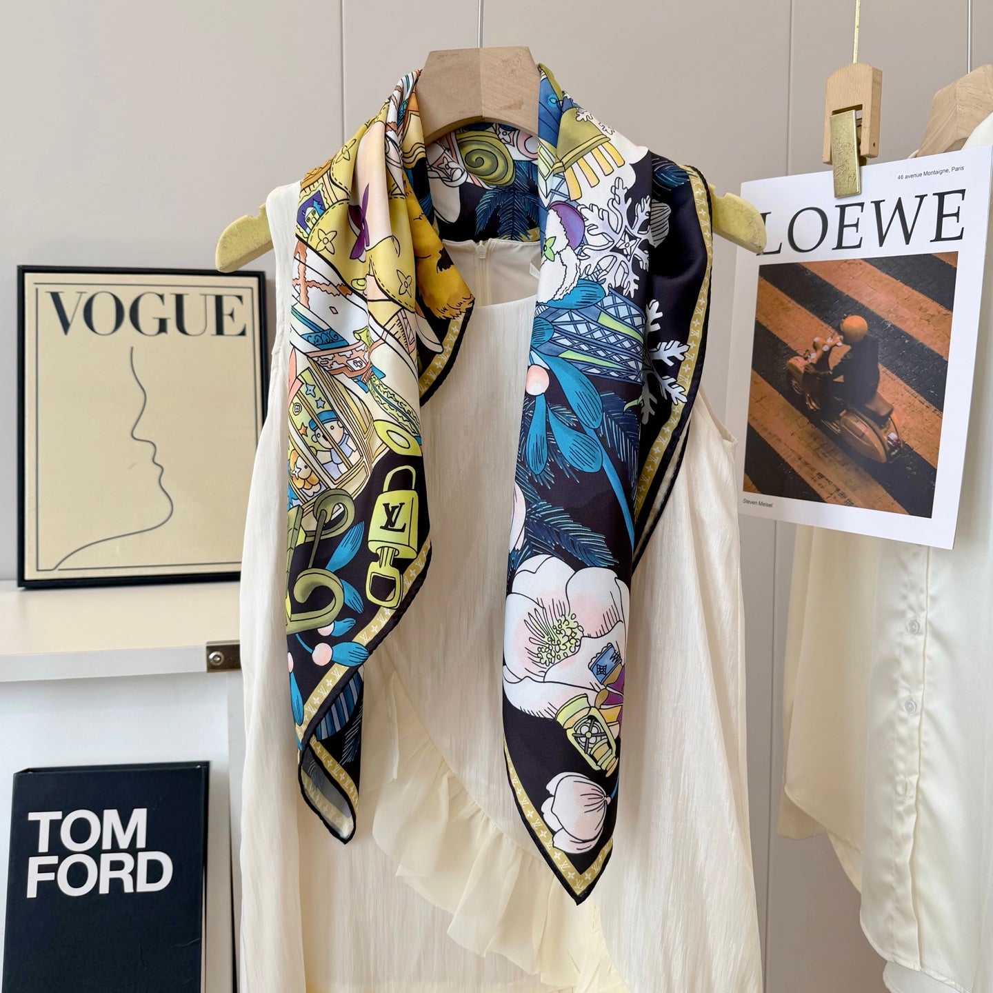 136NE6W Popular Silk Scarve