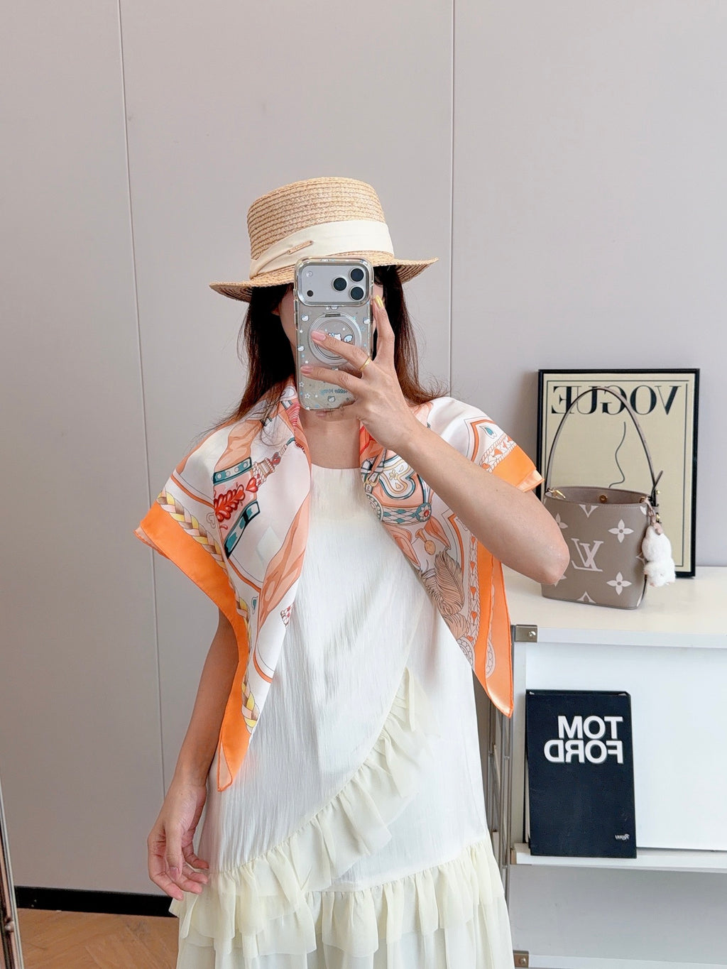 136NH9W Popular Silk Scarve