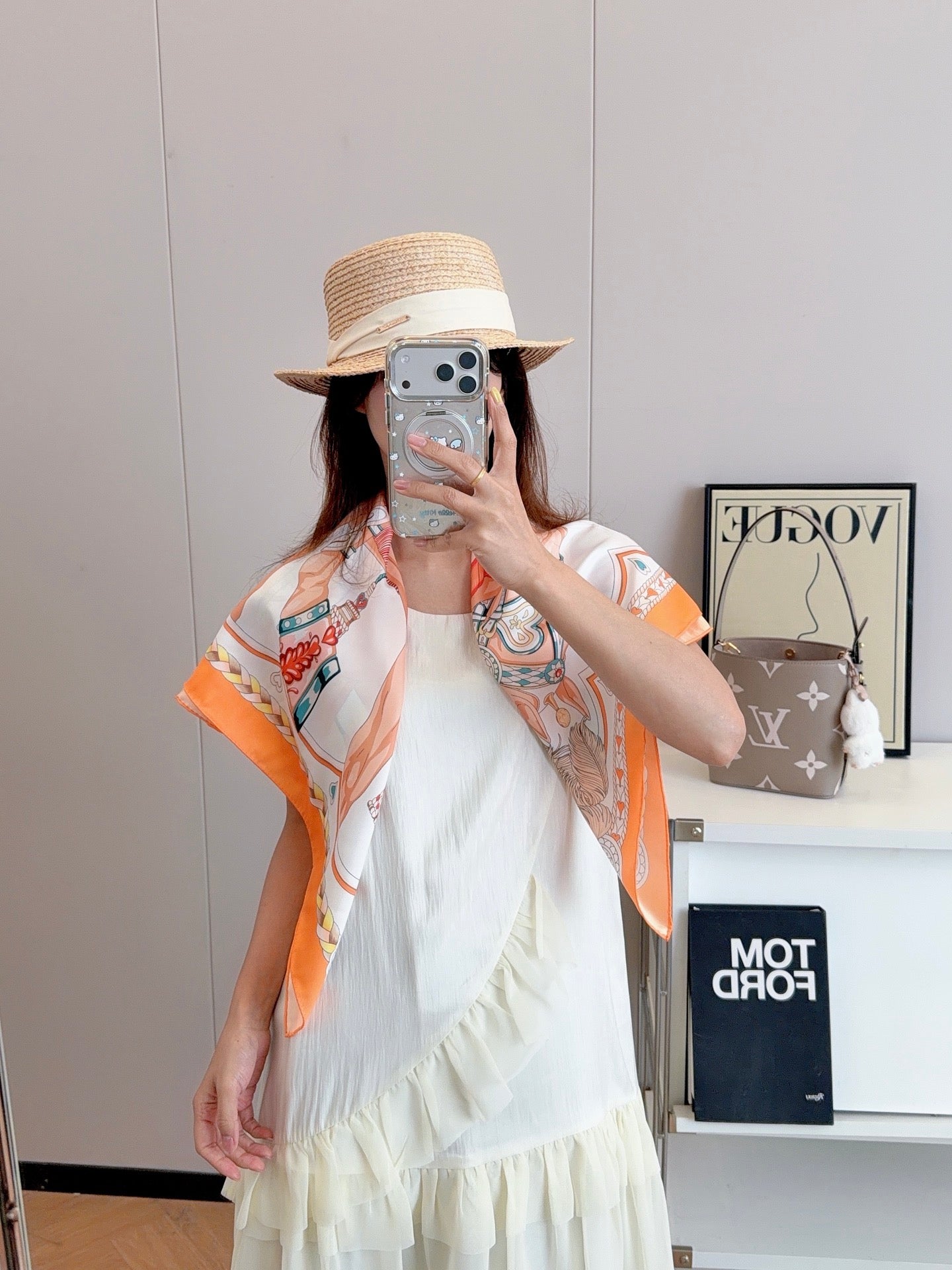 136NH9W Popular Silk Scarve