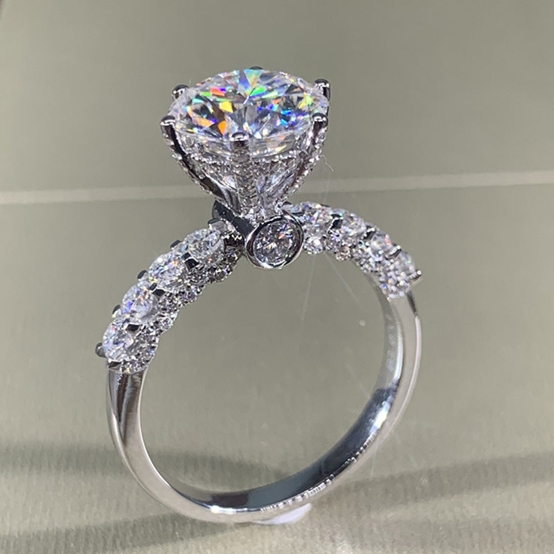 P5QA23J  Popular Moissanite Jewelry Wedding Diamond Ring