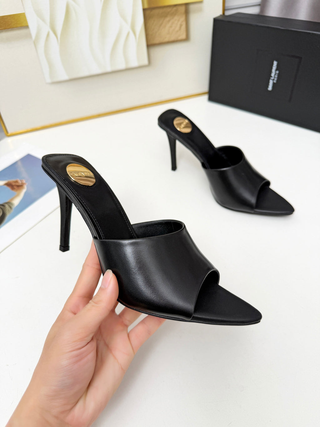 236PSL6Z Popular high-quality leather Shoes(heel-height 9cm)