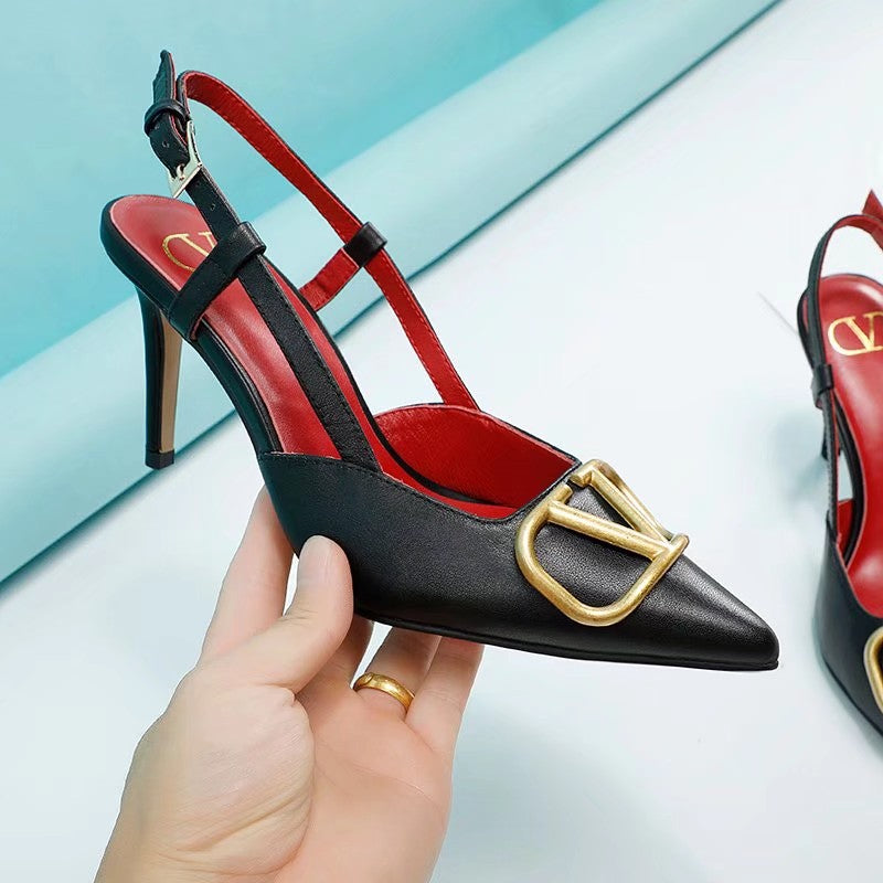 245RVL14Z Popular leather  High heels