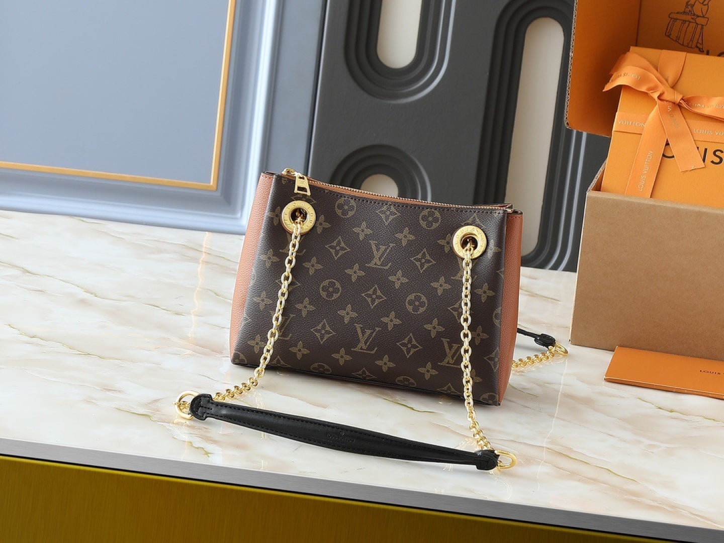 136PE75B Popular leather bag