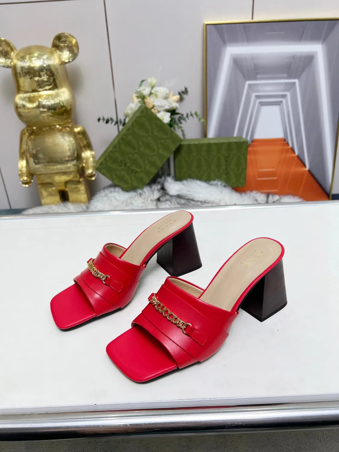 275NB11Z  Popular leather High heels