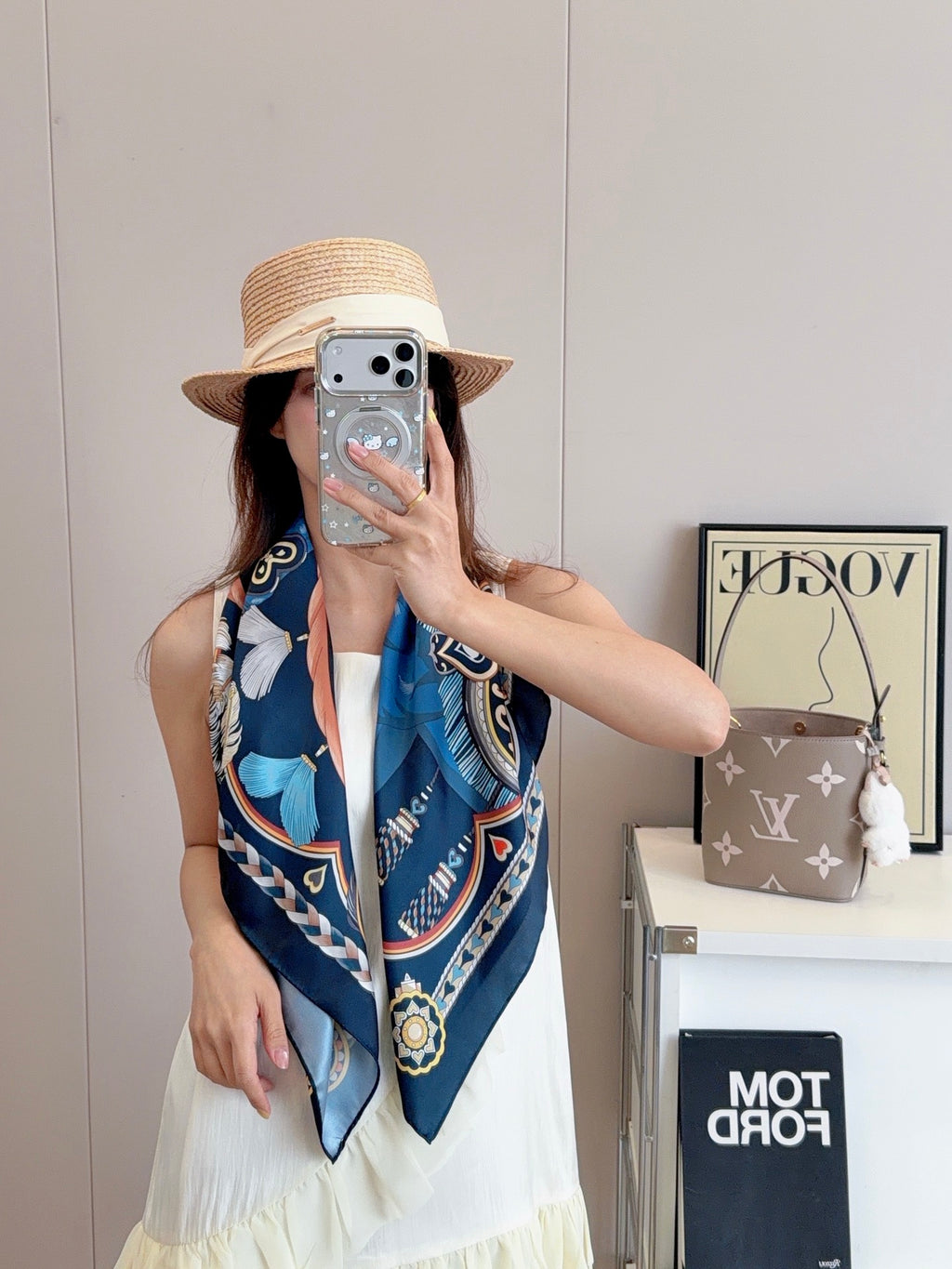 136NH9W Popular Silk Scarve
