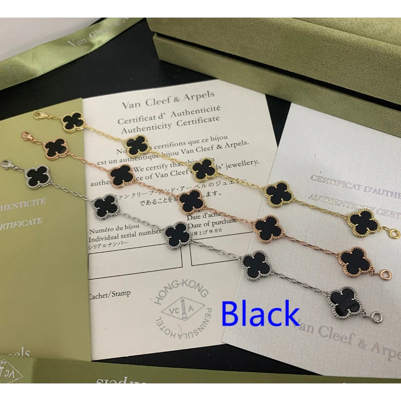 5XVA180K  Popular bracelets 5 flowers normal size1.5cm flower