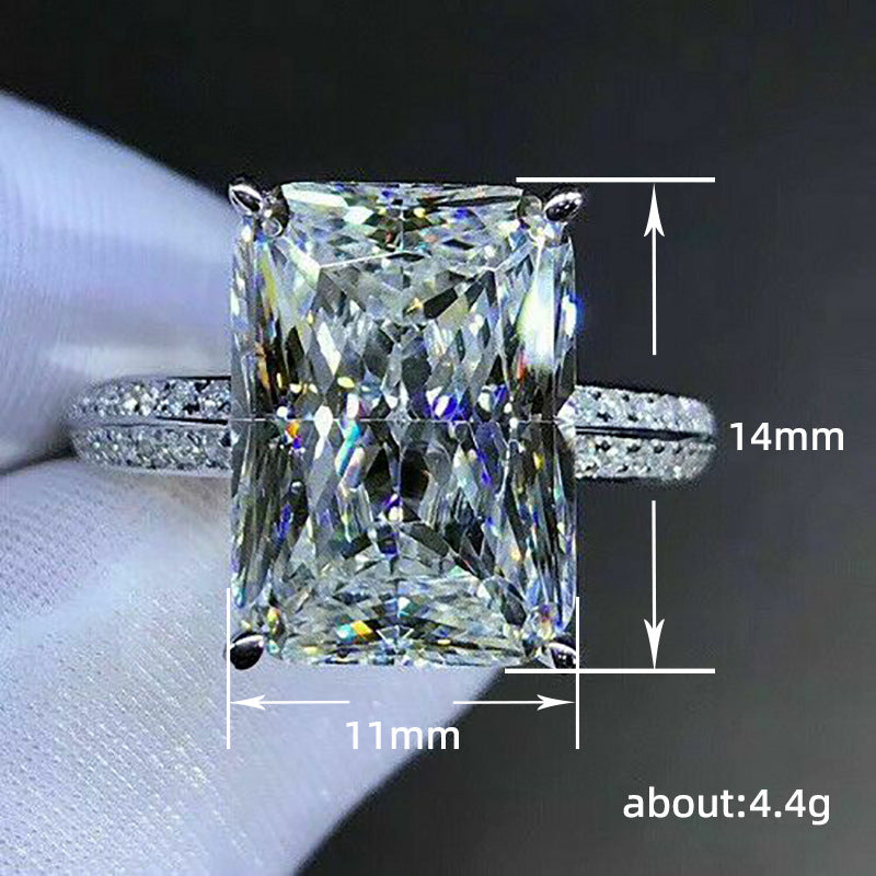 P5QA35J  Popular Moissanite Jewelry Wedding Diamond Ring