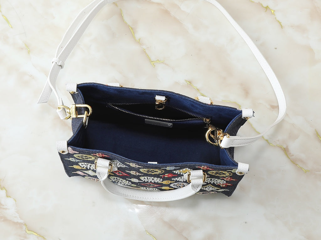 15RE22B Popular  genuine leather embroidered bag