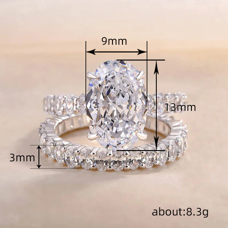 P5QA42J  Popular Moissanite Jewelry Wedding Diamond Ring
