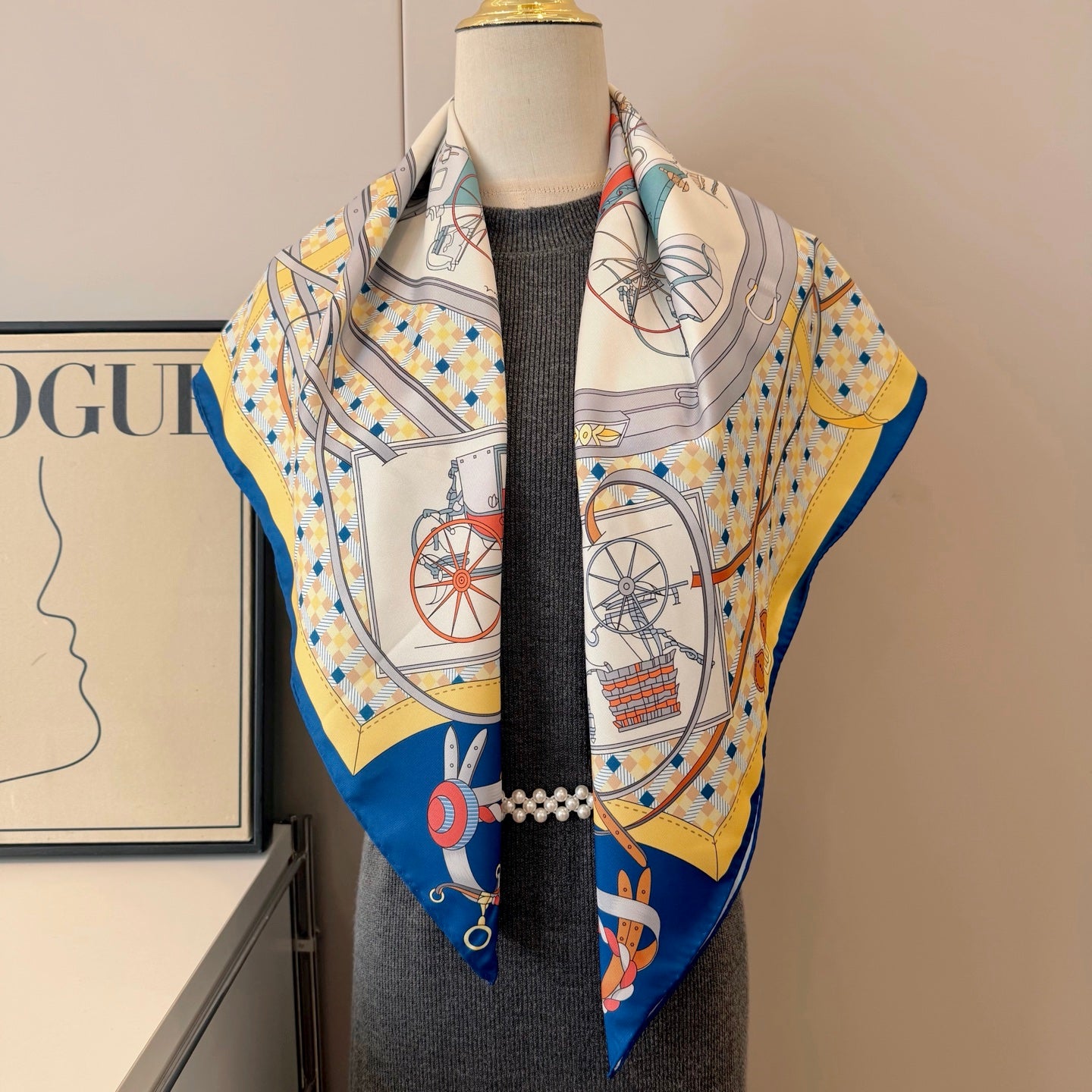 136NH8W Popular Silk Scarve
