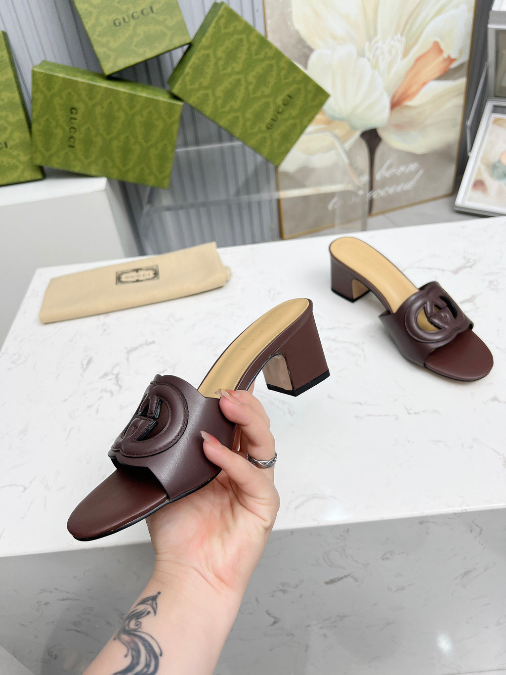 256XB32Z Popular high-quality leather Shoes 5.5cm