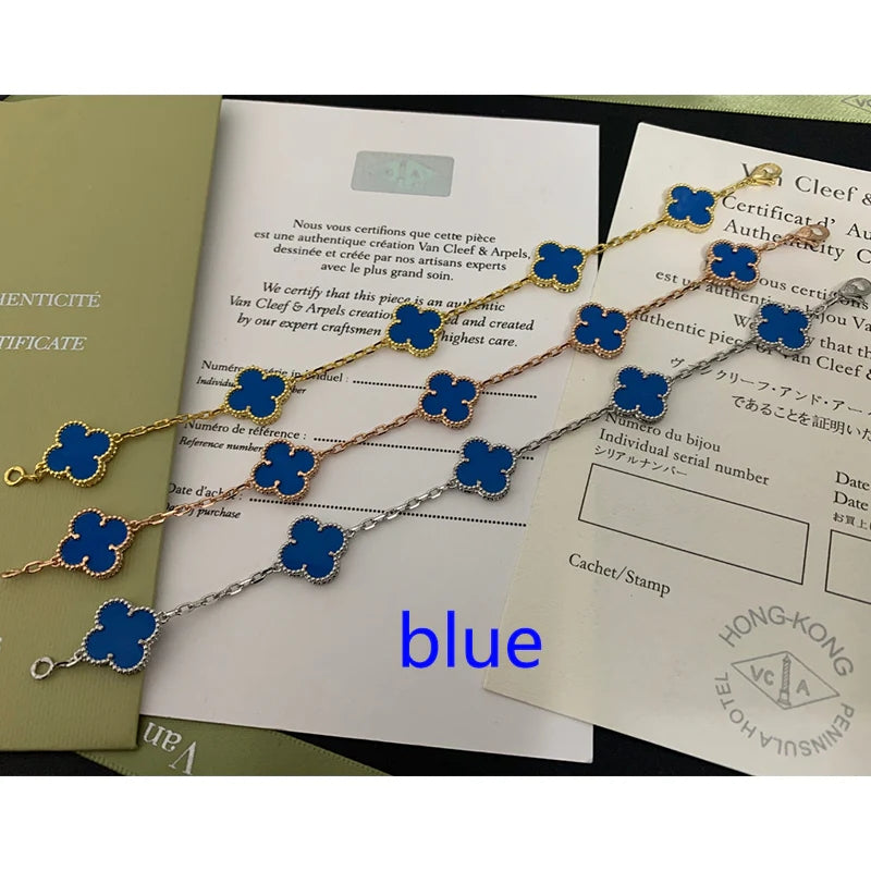 5XVA180K  Popular bracelets 5 flowers normal size1.5cm flower