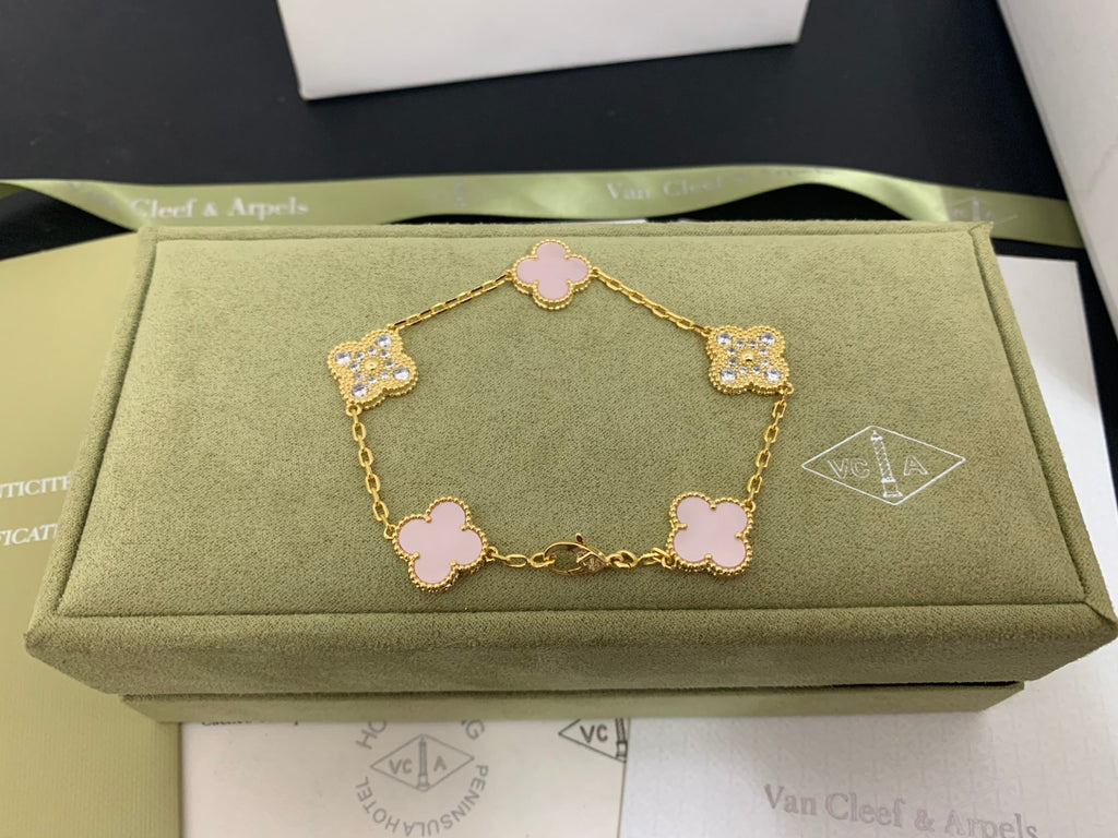 5XVA179K  Popular bracelets 5 flowers normal size1.5cm flower