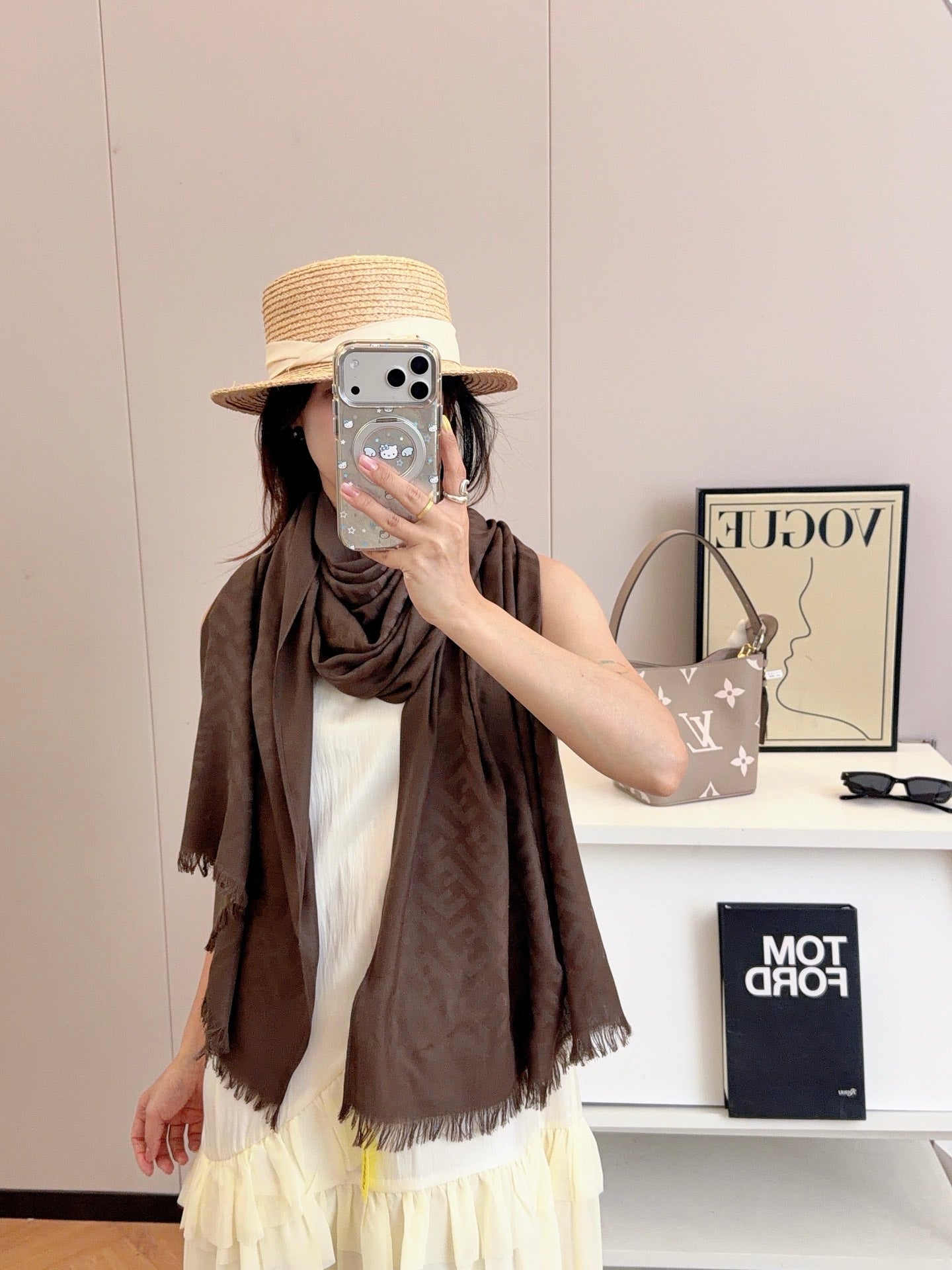 136NF16W Popular Silk Scarve