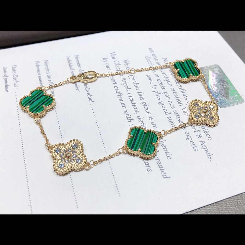 5XVA179K  Popular bracelets 5 flowers normal size1.5cm flower