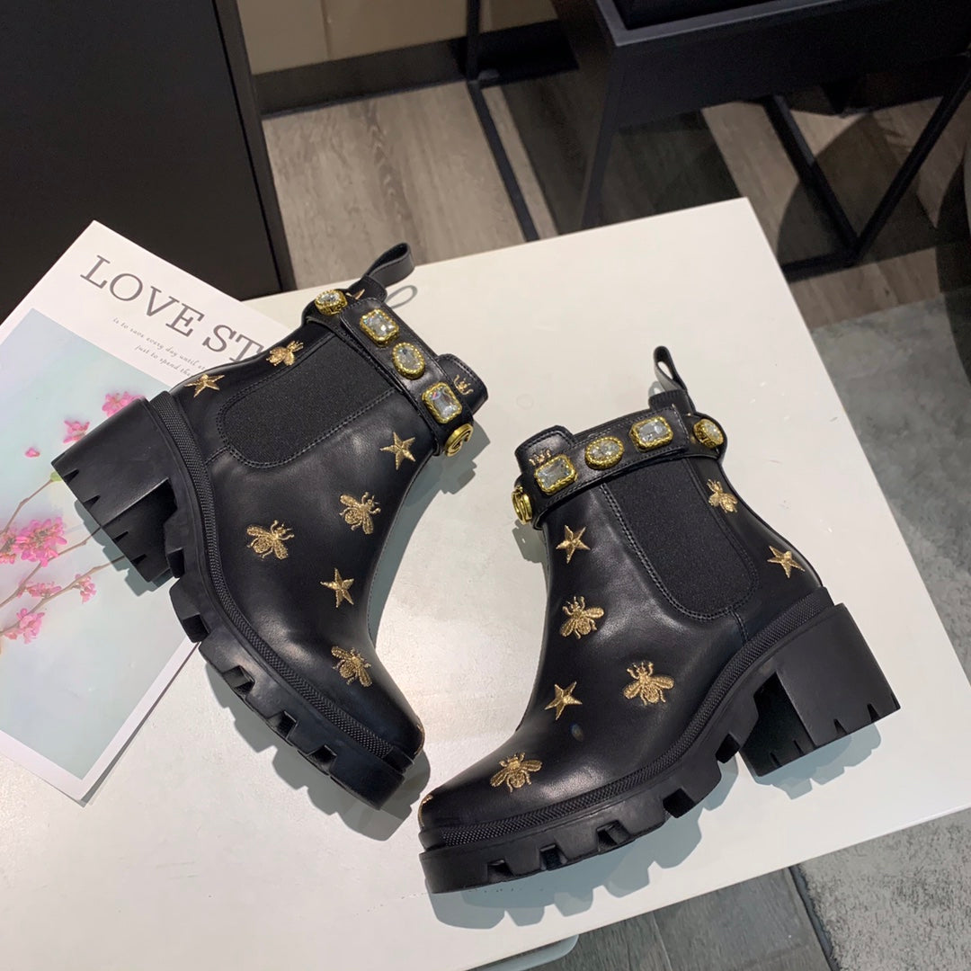 2XB199Z Popular leather boot (top layer leather lining)