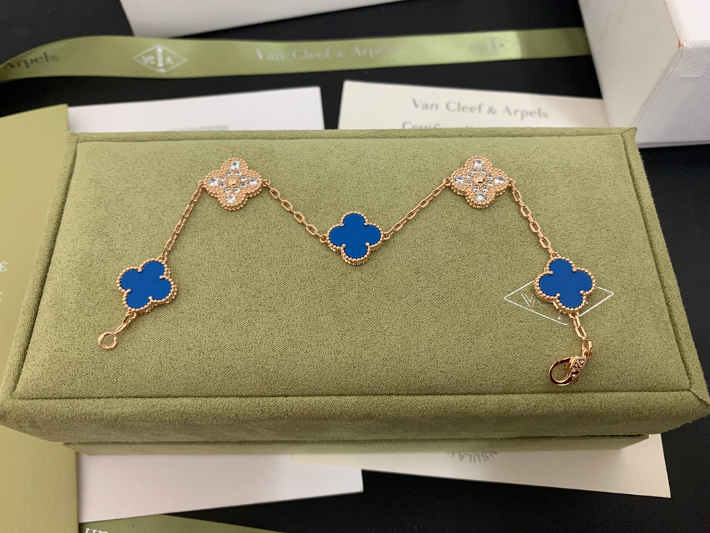 5XVA179K  Popular bracelets 5 flowers normal size1.5cm flower