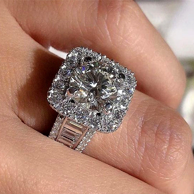 P5QA33J  Popular Moissanite Jewelry Wedding Diamond Ring