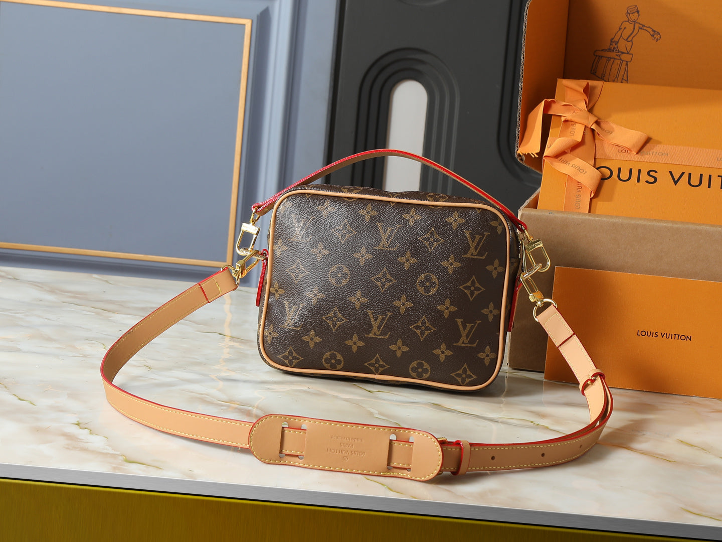 146PE108B Popular leather bag