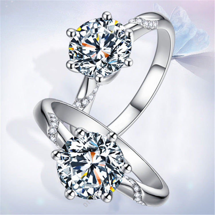 P5ZA5J Popular Moissanite Jewelry Wedding Diamond Ring