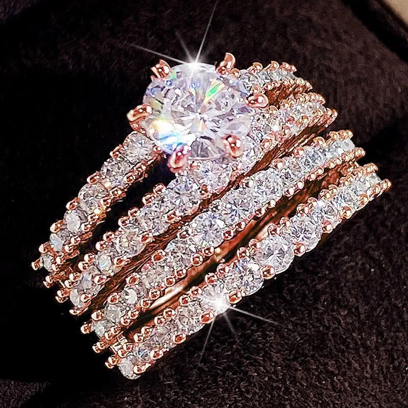 P5QA22J  Popular Moissanite Jewelry Wedding Diamond Ring