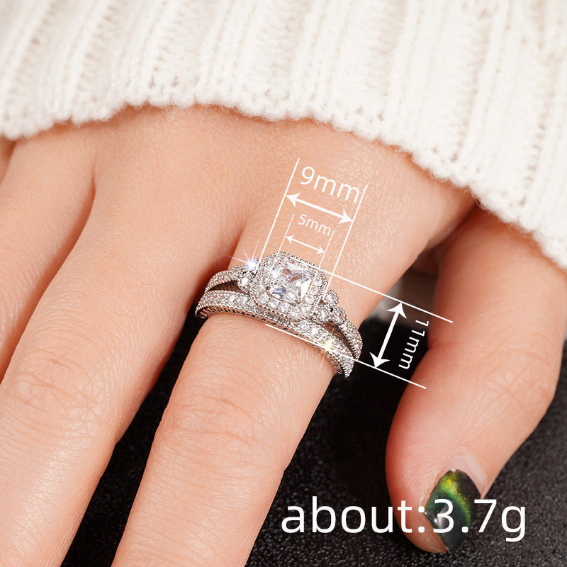 P5QA19J  Popular Moissanite Jewelry Wedding Diamond Ring