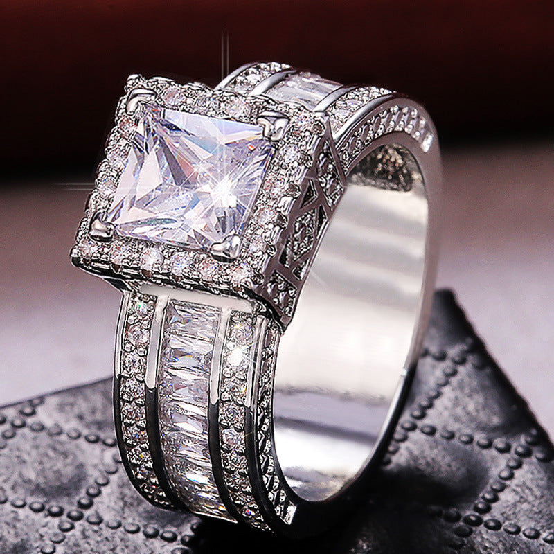 P5QA27J  Popular Moissanite Jewelry Wedding Diamond Ring