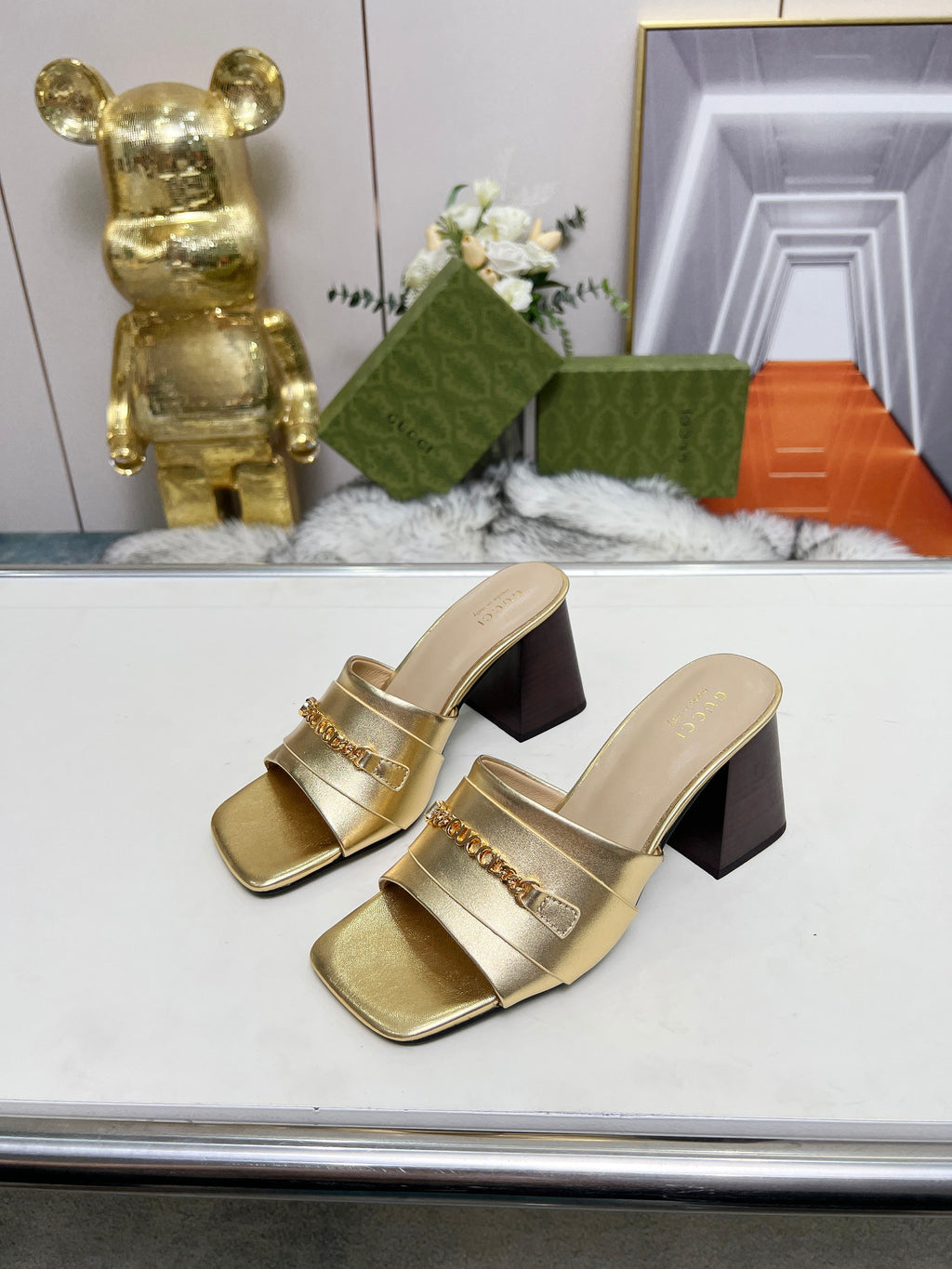 275NB11Z  Popular leather High heels