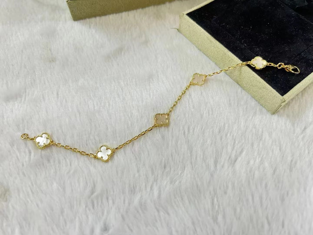 5XVA183K  Popular bracelets 6 flowers mini size 0.9cm flower