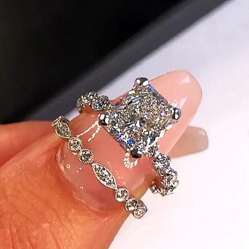 P5QA34J  Popular Moissanite Jewelry Wedding Diamond Ring