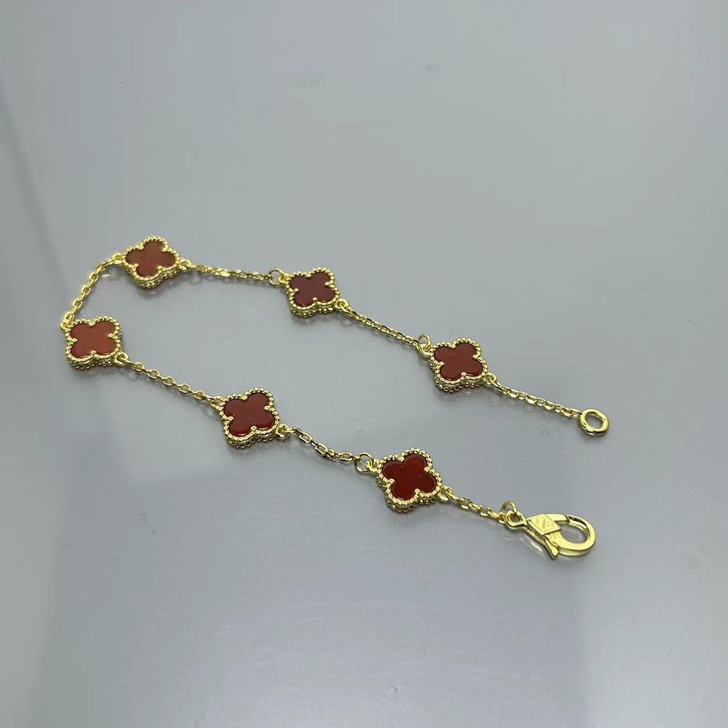5XVA183K  Popular bracelets 6 flowers mini size 0.9cm flower