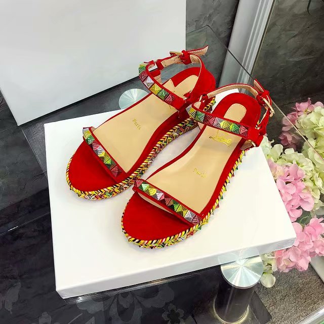J4A57Z Popular leather High heels 6cm