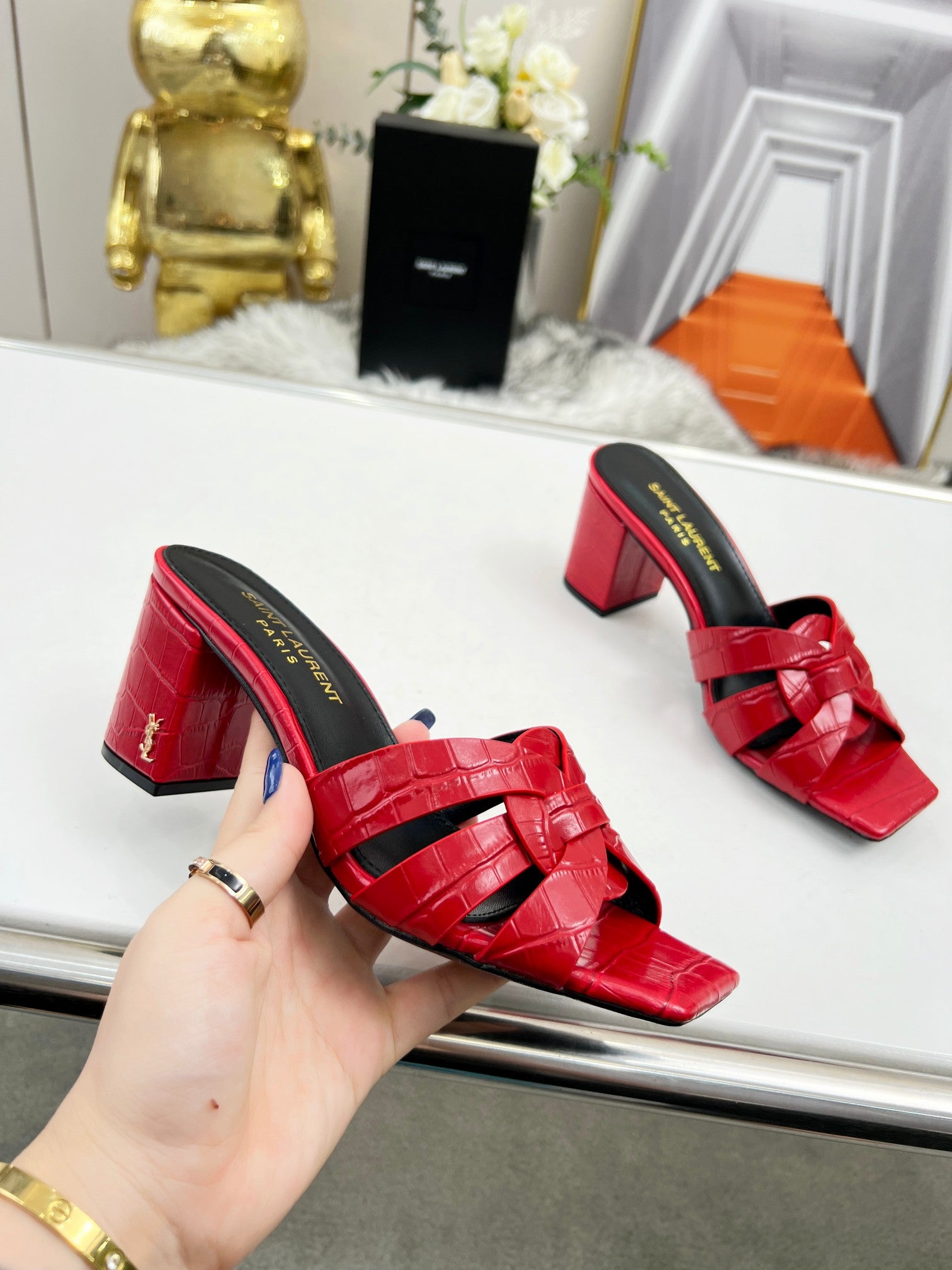 285ZSL35Z  Popular leather High heels(Heel height 6.5CM)