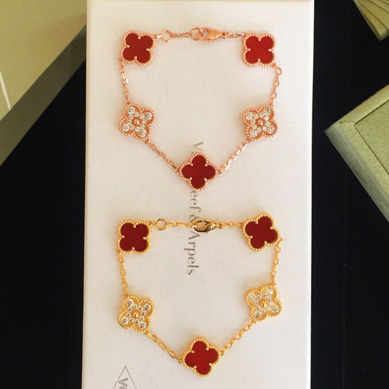 5XVA179K  Popular bracelets 5 flowers normal size1.5cm flower