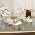 J4A48Z Popular leather High heels 12cm heel