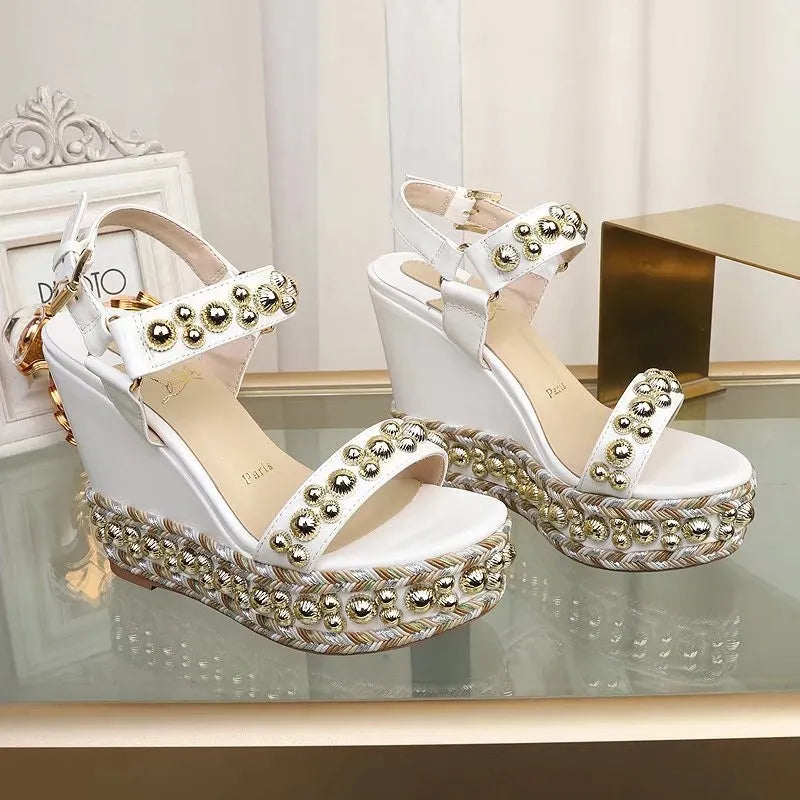 J4A48Z Popular leather High heels 12cm heel