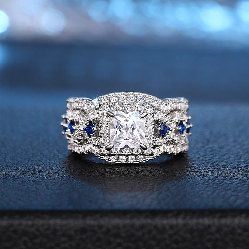 P5QA44J  Popular Moissanite Jewelry Wedding Diamond Ring