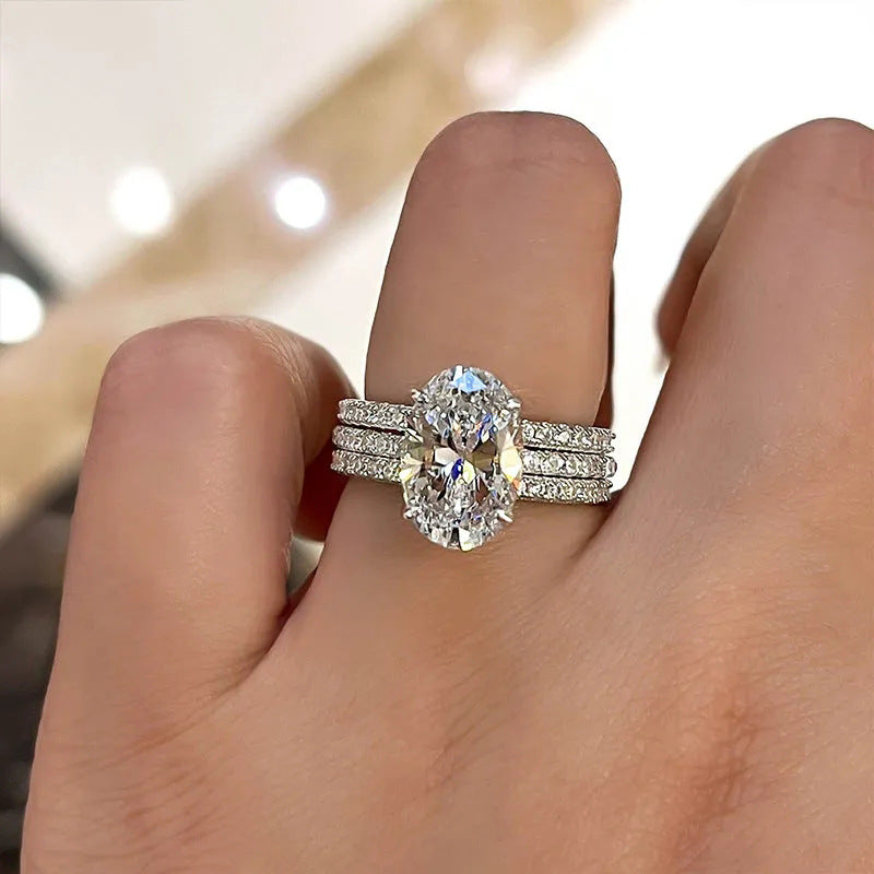 P5QA25J  Popular Moissanite Jewelry Wedding Diamond Ring