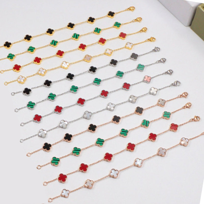 5XVA183K  Popular bracelets 6 flowers mini size 0.9cm flower