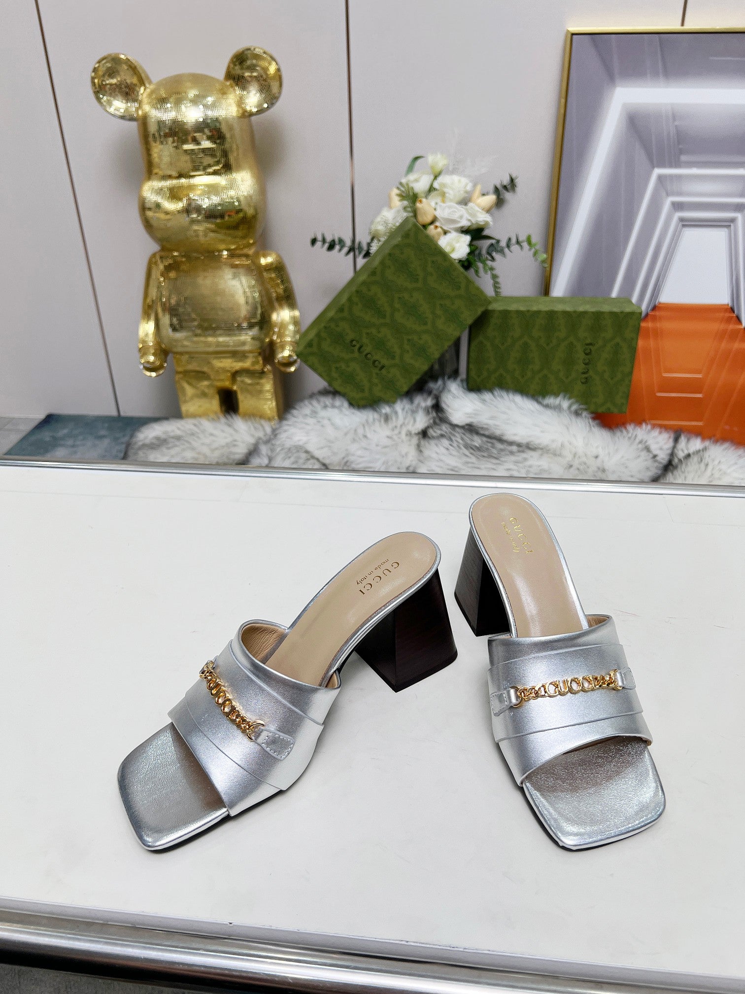 275NB11Z  Popular leather High heels