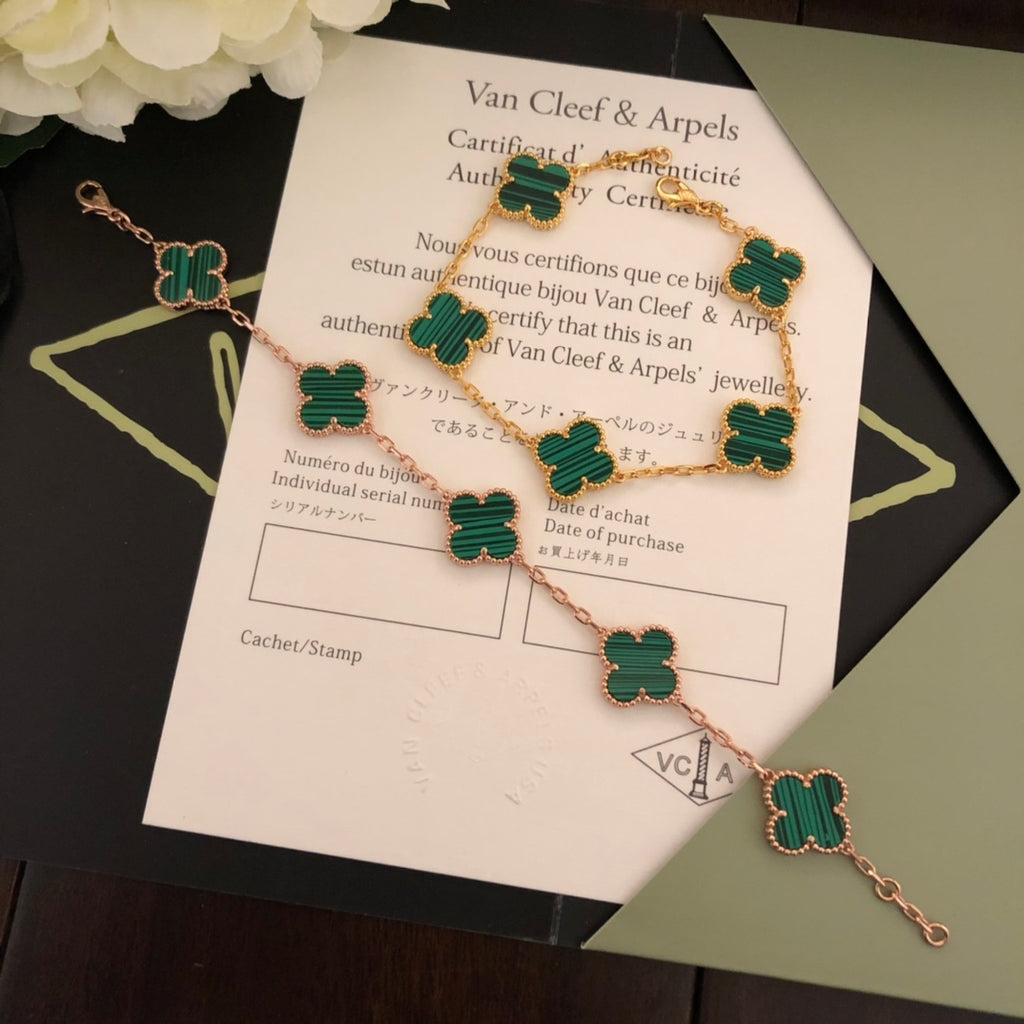 5XVA180K  Popular bracelets 5 flowers normal size1.5cm flower