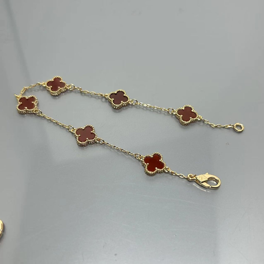 5XVA183K  Popular bracelets 6 flowers mini size 0.9cm flower